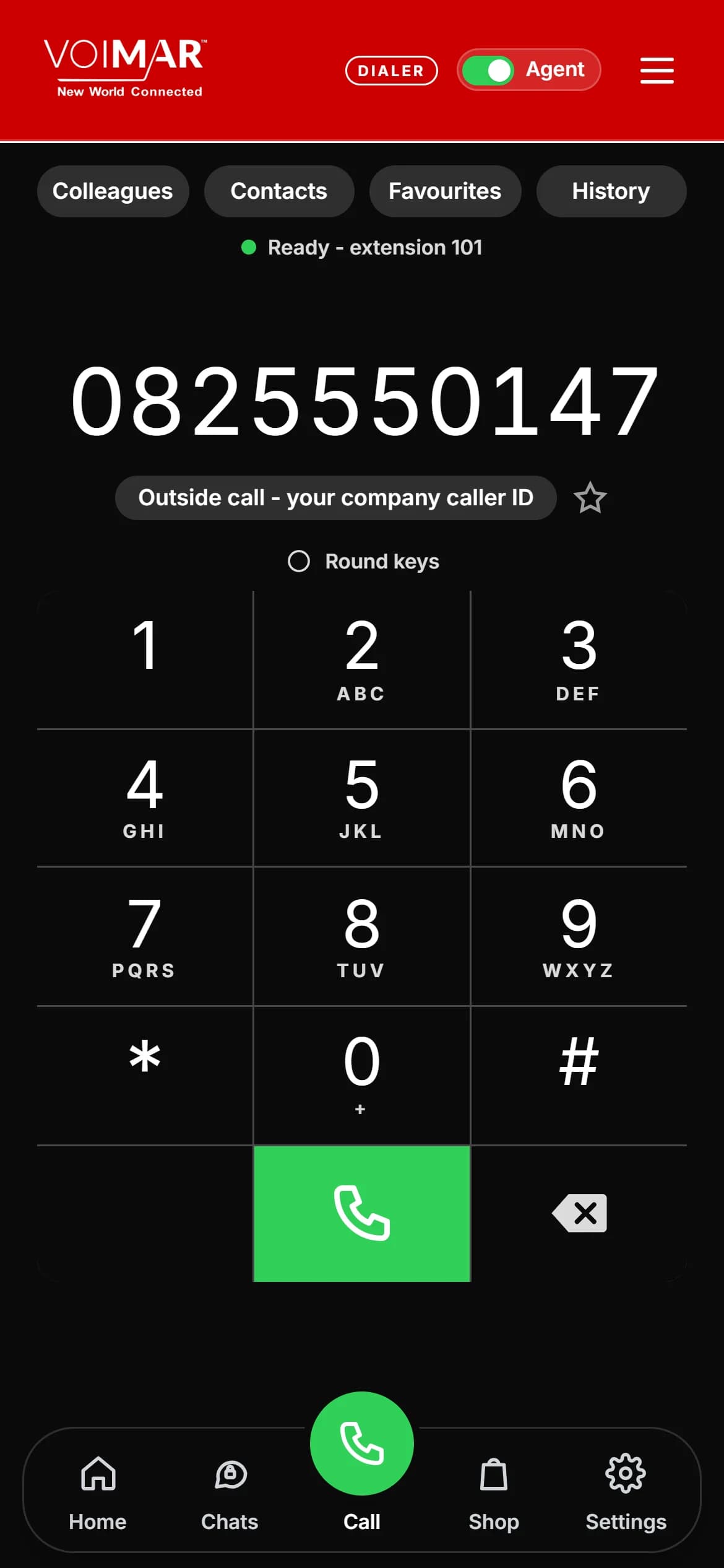 Voimar Call Centre & Dialer - Black